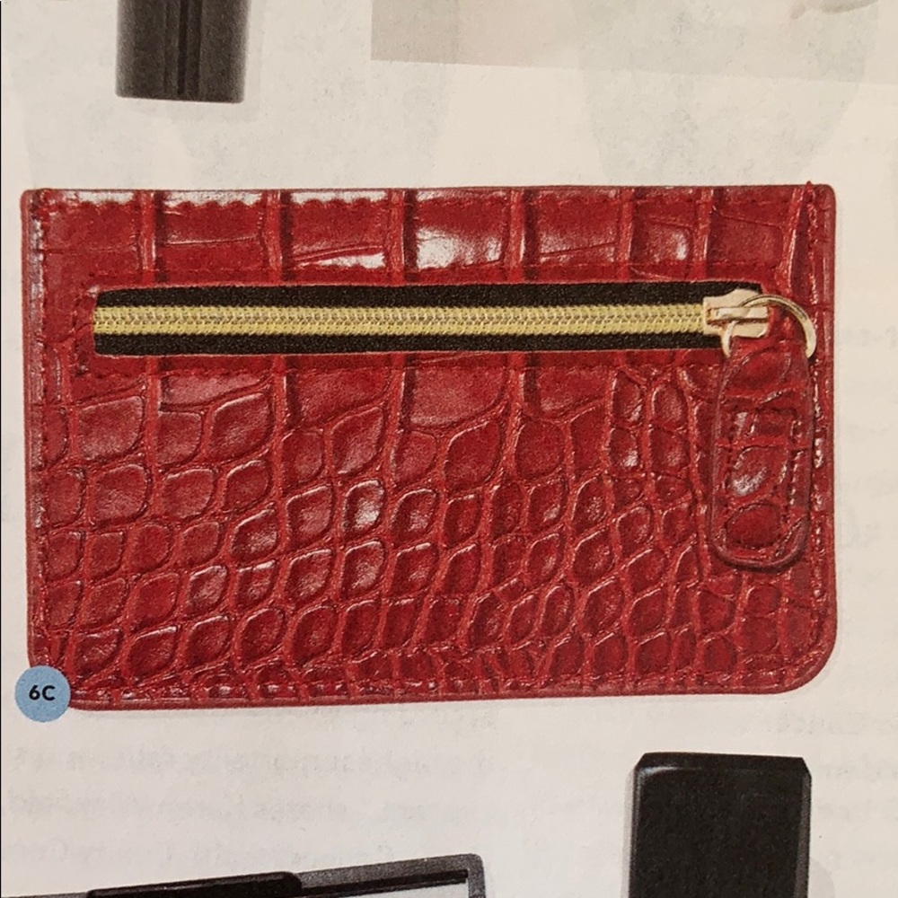 B-low The Belt Croc Card Case